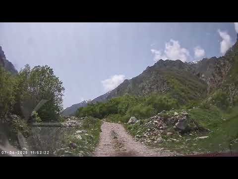 Видео: Дорога село Безенги- альплагерь Безенги. Запись с регистратора. 7 Июня 2025