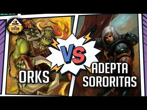 Видео: Orks vs Adepta Sororitas I Репорт | 1000 pts I Warhammer 40000