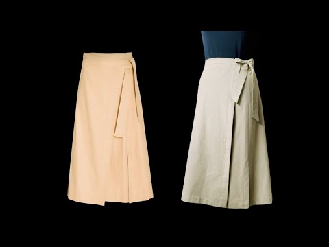Видео: Быстрое, легкое и простое создание юбки А-силуэта с запахом