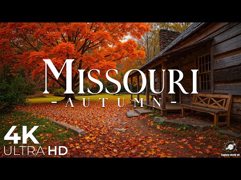 Видео: Миссури 4K 🍂 Самое красивое осеннее видео в Миссури в 4K UHD 🍂 Расслабляющая музыка