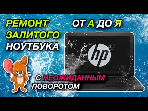 Видео: Дело о залитом ноутбуке с неожиданным развитием событий | HP 15-ay044ur
