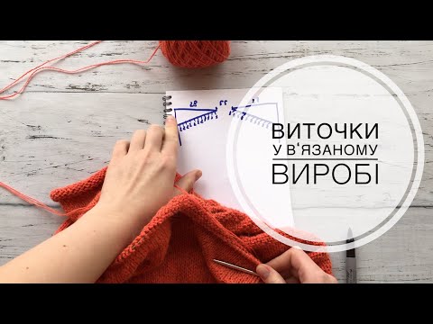 Видео: Виточки у в‘язаному виробі. Мк