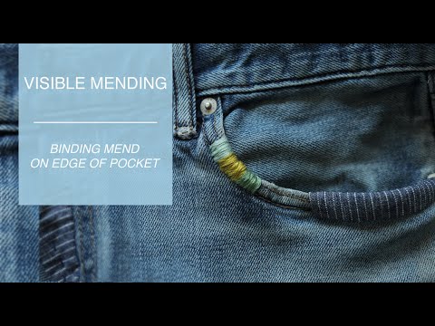 Видео: ВИДИМЫЙ ШТАМП - заштопывание потертого кармана