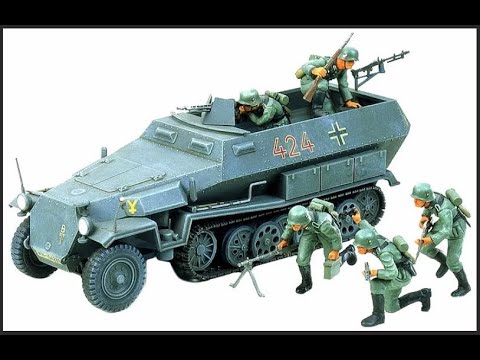 Видео: Sd.Kfz 251/1 "Hanomag"- бронетранспортер. Сборка модели фирмы "Tamiya" в 1/35 масштабе. Первая часть