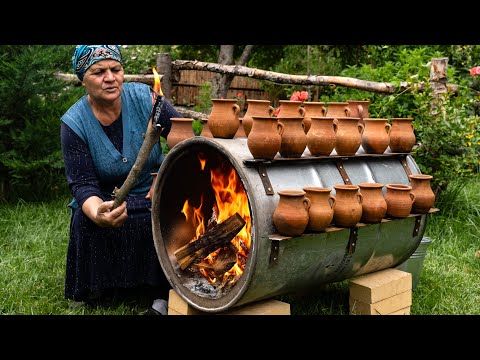 Видео: 🌶 Традиционный Азербайджанский Пити: На Улице, На Бочке Над Костром