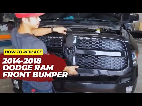 Видео: Замена переднего бампера Dodge RAM 1500 2014–2018 годов | Простая пошаговая инструкция (подходит ...
