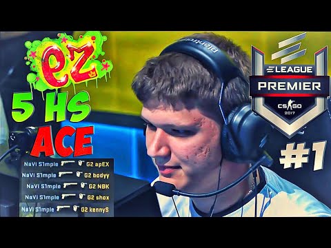 Видео: Лучшие моменты ELEAGUE CS GO Premier 2017 - №1