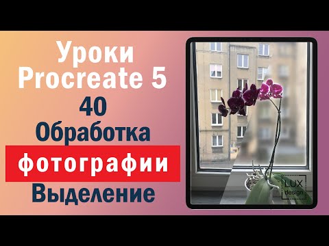 Видео: Уроки Procreate. Обработка фото. Выделение