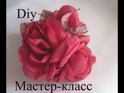 Видео: Бутоньерка из роз. Как сделать бутоньерку из ткани DIY