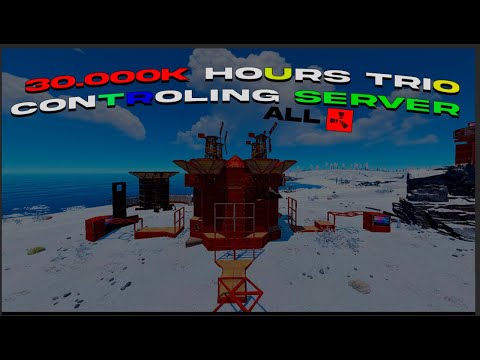 Видео: ТРИО 30.000 ЧАСОВ КОНТРОЛИРУЕТ ЗИМУ В РАСТ/RUST