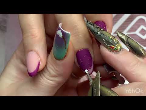 Видео: Простой и стильный дизайн #мастерманикюра 