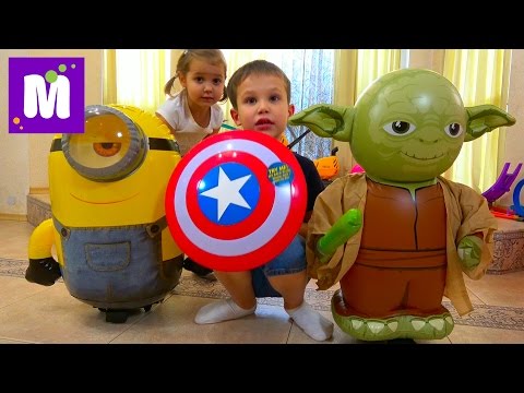 Видео: Надувные игрушки на колесах