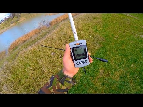 Видео: эхолот Lucky 718 проверка дальности приема с разными антеннами