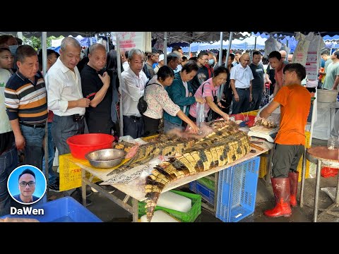 Видео: Самый удивительный рынок Китая: крокодилы, кобры и легендарное испытание ножей