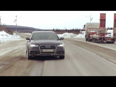 Видео: Audi A6. 180 км/ч не напрягаясь при любом обгоне.