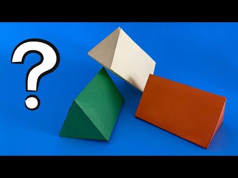 Видео: Как сделать треугольную призму » вики полезно Изготовление треугольной призмы [ЛЕГКО]