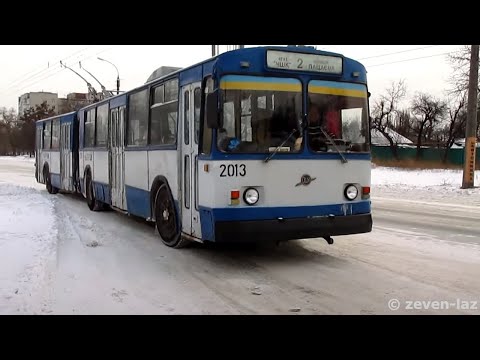 Видео: Черкасский троллейбус- Хорошо скользят 29.01.2014