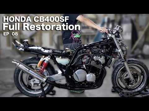 Видео: [Полная реставрация мотоцикла HONDA CB400SF ⑧] Капитальный ремонт колес и т. д.