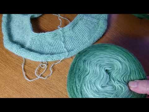 Видео: Эксперимент из пряжи Alize angora gold ombre batik.