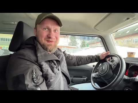 Видео: Новые шины на Suzuki Jimny + установили пластиковый порог!