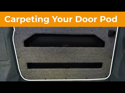 Видео: Как застелить ковровым покрытием раздвижную дверь отсека для хранения вещей