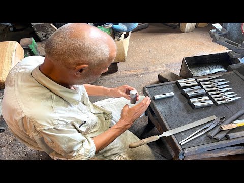 Видео: Процесс изготовления традиционных японских молотков. 70-летний японский кузнец.