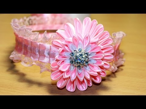 Видео: Мастер класс "Сердце Канзаши"/ Heart of Kanzashi