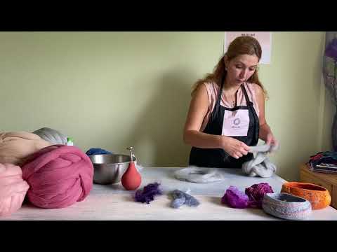 Видео: Online урок "Изработка на изделия от вълна /плъсти/"