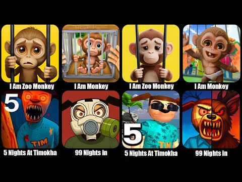 Видео: I Am Monkey,I Am Zoo Monkey,Подборка Игр с ТИМОХОЙ 5 Ночей на Острове,99 Ночей Выживания в Будкере