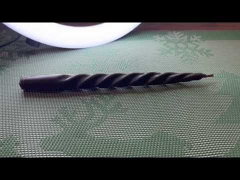 Видео: Изготовление свечей из натурального пчелиного воска с добавлением красителя и блёсток