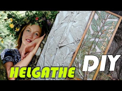 Видео: DIY💛3 D tableau💚Картина #laurie#лавр#ботанический барельеф# bas relief botanique💚