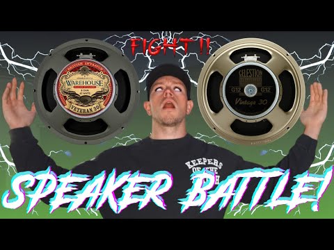 Видео: Гитарные динамики Warehouse Veteran 30 против Celestion Vintage 30 — звук с высоким коэффициентом...
