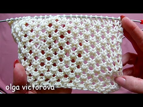 Видео: ОРИГИНАЛЬНАЯ АЖУРНАЯ СЕТОЧКА 785 Узоры спицами