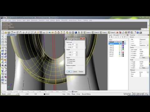 Видео: Edit Cage по линиям и изокривым в Rhinoceros. Часть 2