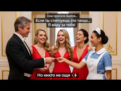 Видео: Если ты станцуешь это танго, я выйду за тебя… Миллионер засмеялся, но уборщик поразил всех…