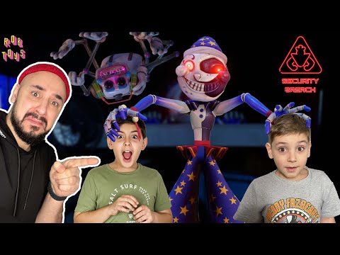 Видео: АНИМАТРОНИК ЛУНА СХВАТИЛ ЭРИКА И ЯРИКА? ПАПА РОБ СБЕГАЕТ ОТ DJ MUSIC MAN В FNAF SECURITY BREACH!