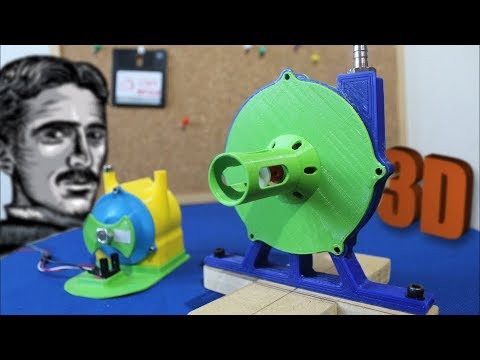 Видео: Турбина Тесла v2.0 [напечатанная на 3D-принтере]