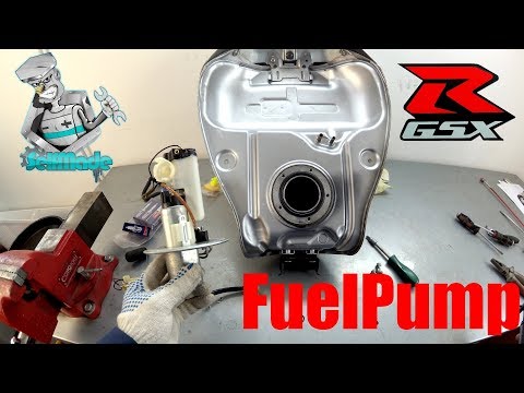 Видео: Suzuki Gsxr 600 K6 Замена топливного фильтра