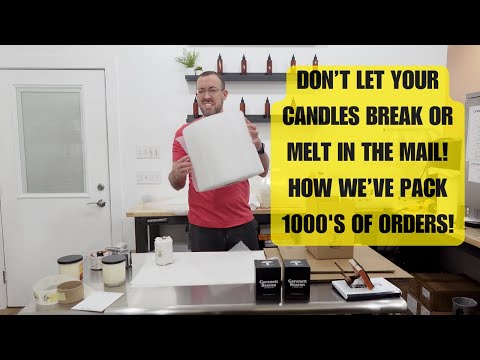 Видео: Как мы упаковываем и отправляем свечи: советы по безопасной доставке. #candlemaker #diycandles