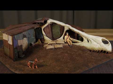 Видео: Я сделал секретное убежище-ДИОРАМУ в черепе динозавра.