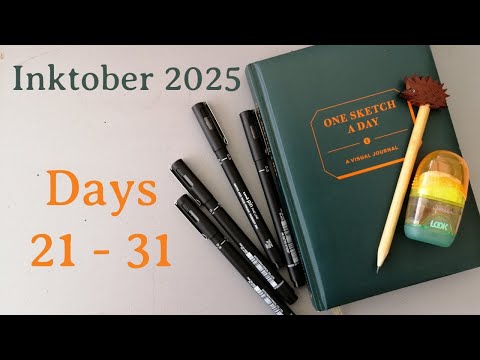 Видео: Дни 21-31 Inktober 2025