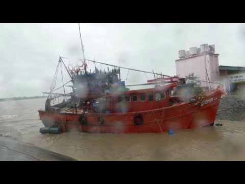 Видео: Үндістанда «Дана» дауылы ойран салып жатыр