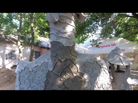 Видео: Как оформить барбекю  декоративная  штукатурка  под кованный   метал из  арт  бетона.  зона  барбекю