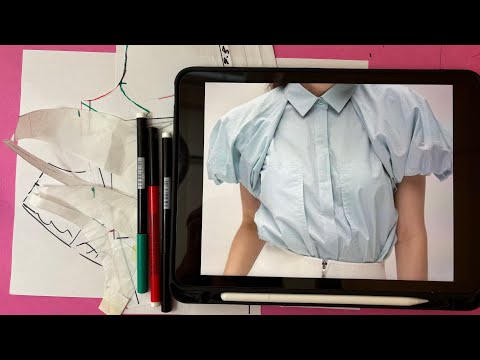 Видео: Моделирование рубашки с расширенным рукавом реглан