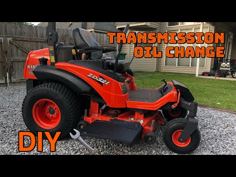 Видео: Kubota Diesel Zero Turn ~ Замена трансмиссионного масла ~ БЫСТРО И ЛЕГКО!