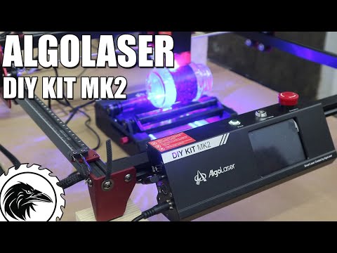 Видео: ALGOLASER DIY KIT MK2 - 10W | Обзор гравёра с Rotary Roller RR2 - гравировка не телах вращения.