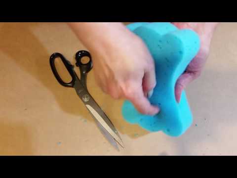 Видео: 🎧 АСМР. Разрушение губки ножницами. Царапание. Шепот. Триггеры. Sponge Destroying. ASMR.