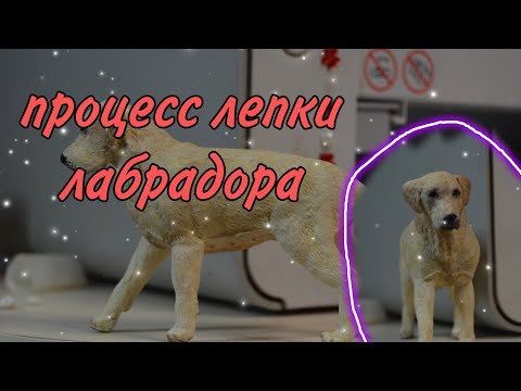 Видео: процесс лепки лабрадора | леплю собаку из полимерной глины | самолеп лабрадора