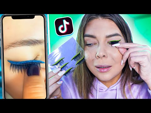 Видео: МАКИЯЖ-НАКЛЕЙКА😱ТЕСТИРУЮ ВИРУСНУЮ КОСМЕТИКУ ИЗ Тik-Тok!