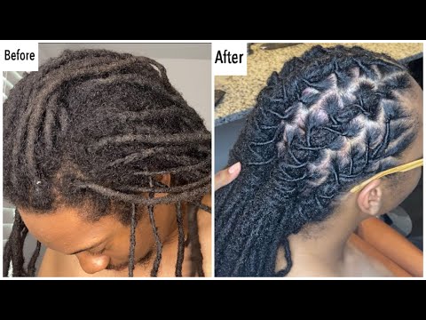 Видео: Как переплести и уложить локоны/дреды | Переплетение длинных локонов